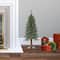 3ft. Mountain Fir Artificial Christmas Tree with Natural Wood Pole, Soft White LED Lights